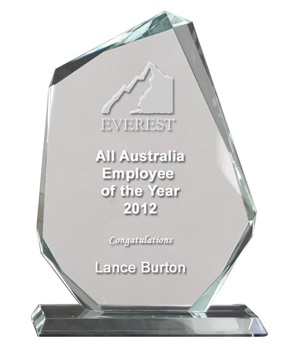 employee of the year trophy