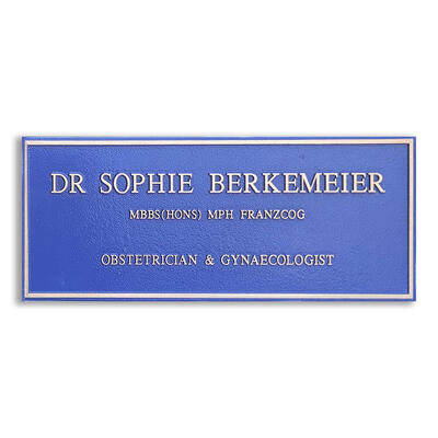 Cast Bronze Doctors Plaques