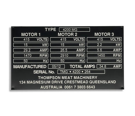 Durablack Compliance Plates