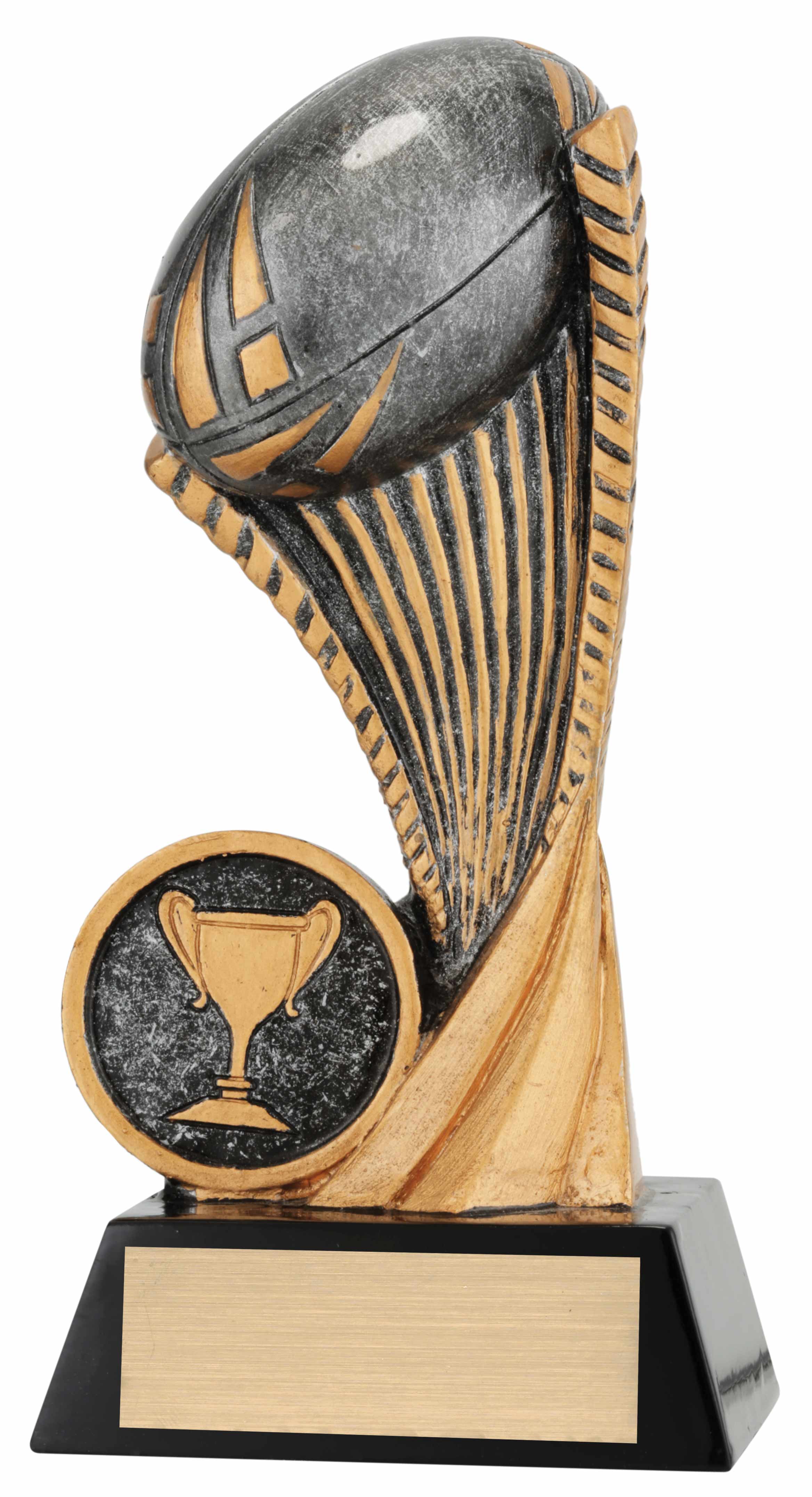 RUGBY LEAGUE-UNION TROPHY AWARD 6"-FREE ENGRAVING 
