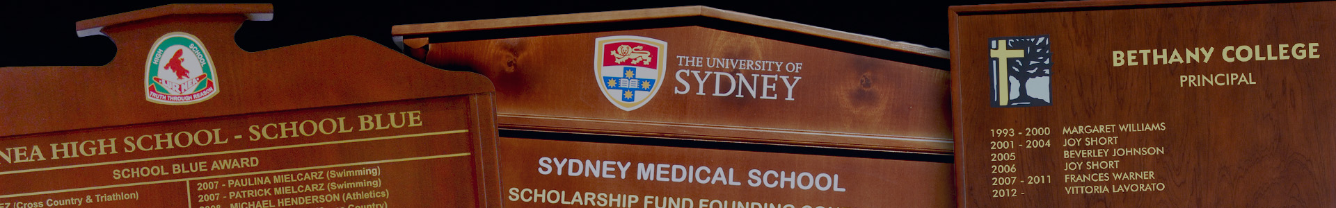 Honour Boards Honour Boards