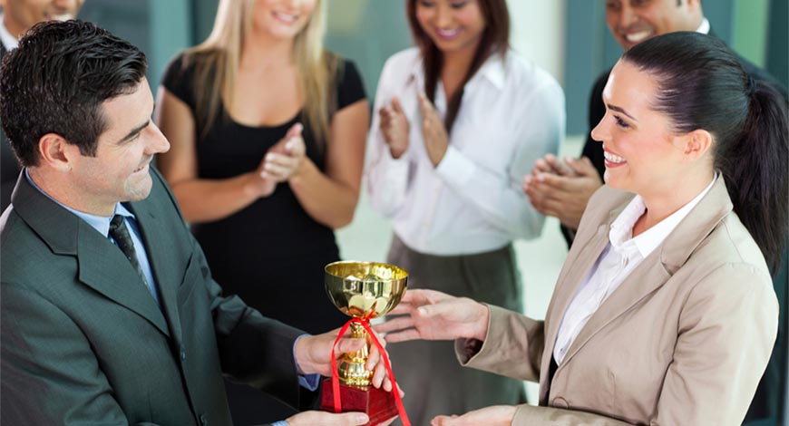 How to Present a Trophy at Your Office