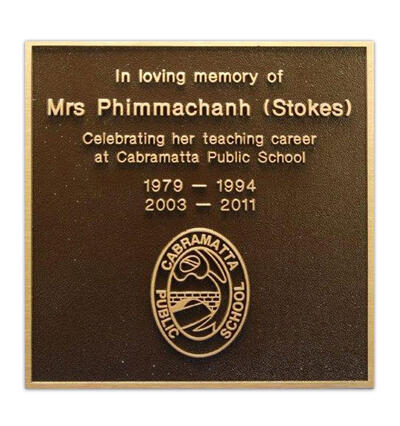 Cast Bronze Memorial Plaques