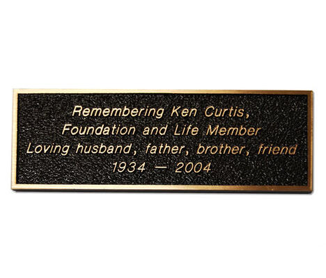 Cast Bronze Park Bench Plaques
