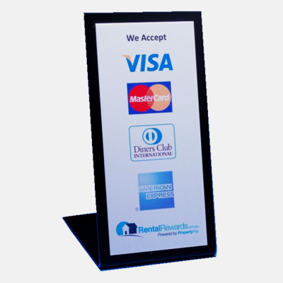 ACCS1- Bent Acrylic Counter Stand