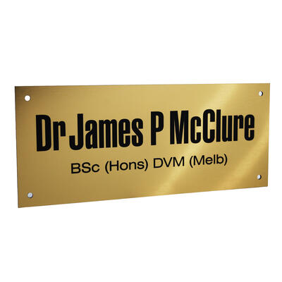 Doctors Plaques MetalGraph