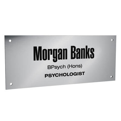 Doctors Plaque MetalGraph