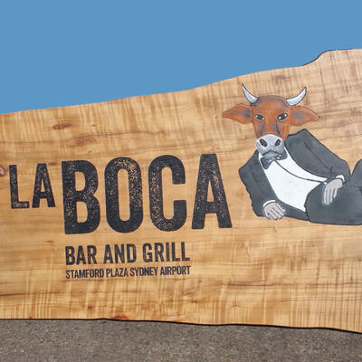 Timber Sign la Bocca
